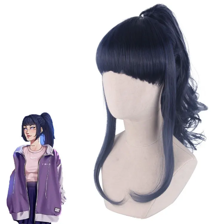 Anime Hyuuga Ichizoku Dark Blue Long Cosplay Wig With Claw Ponytail Synthetic Hair Halloween Costume Party Wigs With Bangs
Anime Hyuuga Ichizoku Dark Blue Long Cosplay Wig With Claw Ponytail Synthetic Hair Halloween Costume Party Wigs With Bangs