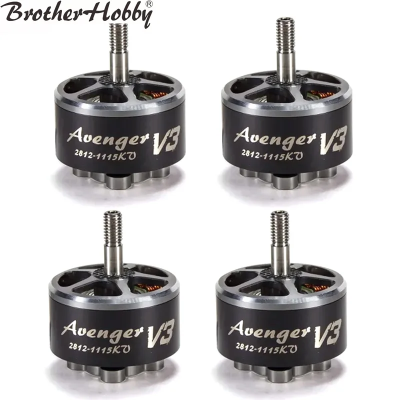 1 / 2 / 4pcs Brotherhobby Avenger V3 2812 900KV 1115KV 4-6S Brushless Motor 9inch propeller for RC FPV Racing Drone Multicopter
1 / 2 / 4pcs Brotherhobby Avenger V3 2812 900KV 1115KV 4-6S Brushless Motor 9inch propeller for RC FPV Racing Drone Multicopter