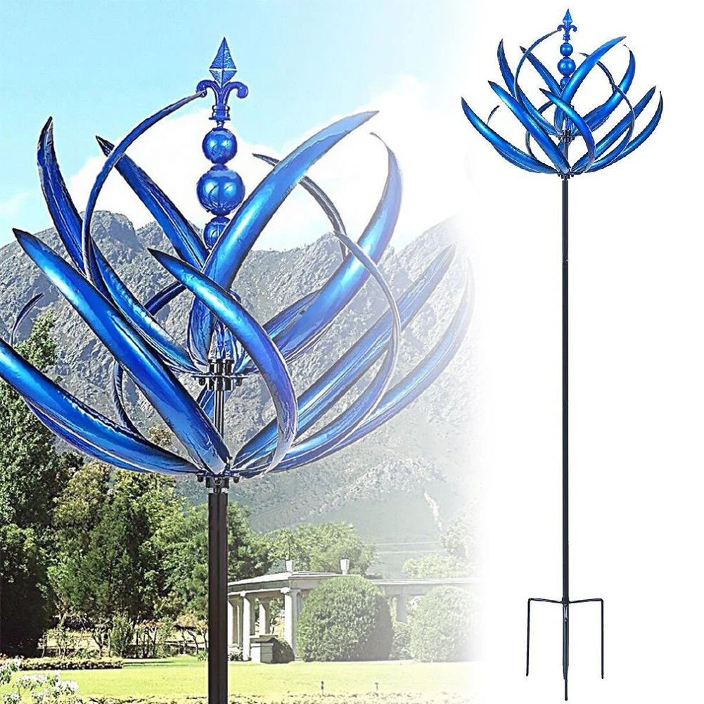 Garden Decorative Windmill Unique Metal Wind Rotator Removable Blue Durable Reflective with Ground Plug Art Craft Garden Decor
Garden Decorative Windmill Unique Metal Wind Rotator Removable Blue Durable Reflective with Ground Plug Art Craft Garden Decor