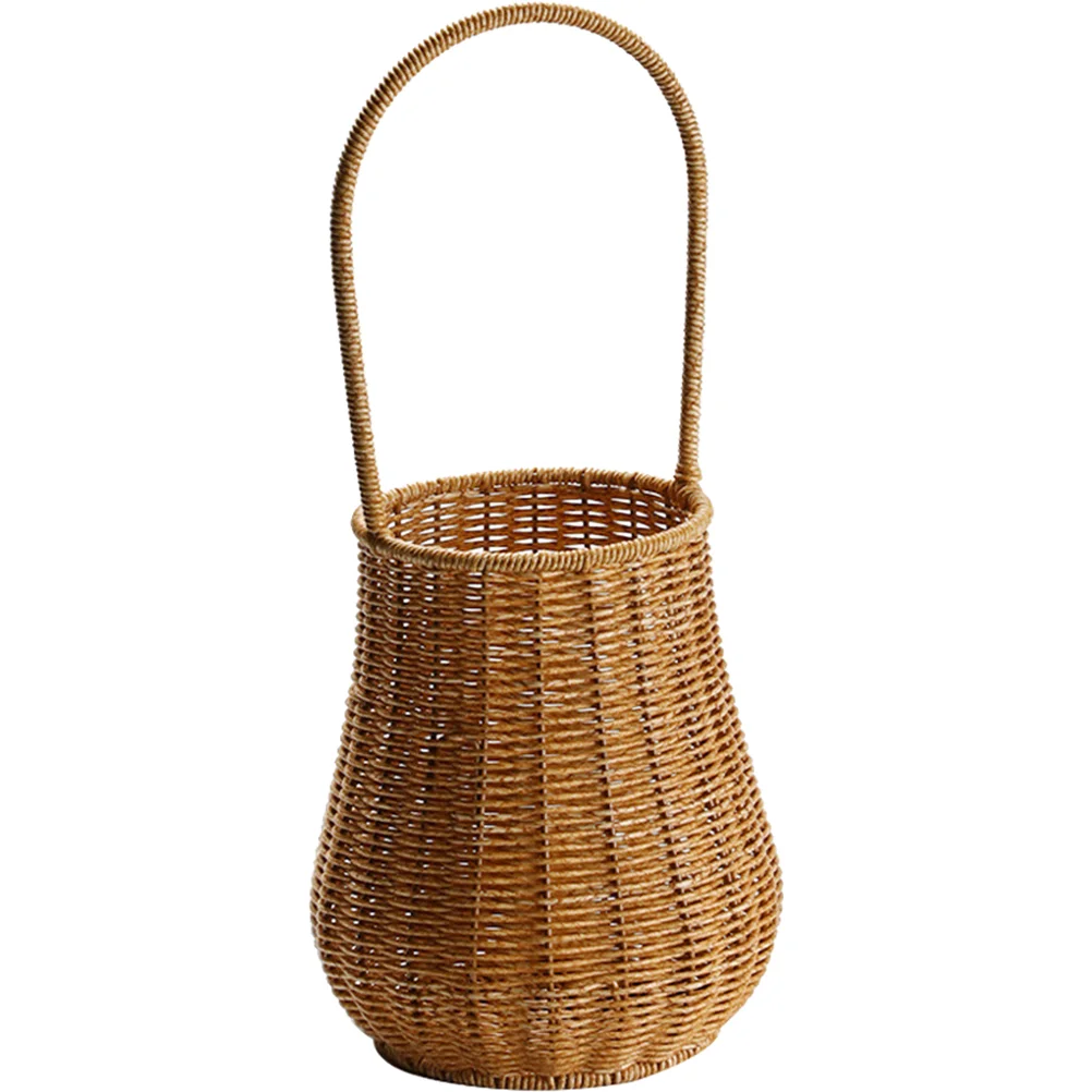 Basket Flower Rattan Woven Storage Wedding Vase Hand Wicker Floral Baskets Made Retro Farmhouse Container Vegetable Holder 
Basket Flower Rattan Woven Storage Wedding Vase Hand Wicker Floral Baskets Made Retro Farmhouse Container Vegetable Holder