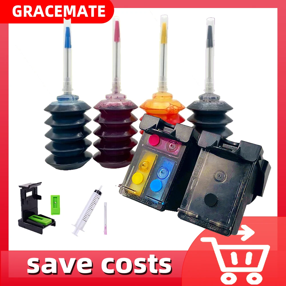 EURO Refillable Ink Cartridge Replacement for HP 302 302XL for HP DESKJET 2130 1110 1115 2134 2135 3630 Envy 4520 4522 4523 4524
EURO Refillable Ink Cartridge Replacement for HP 302 302XL for HP DESKJET 2130 1110 1115 2134 2135 3630 Envy 4520 4522 4523 4524