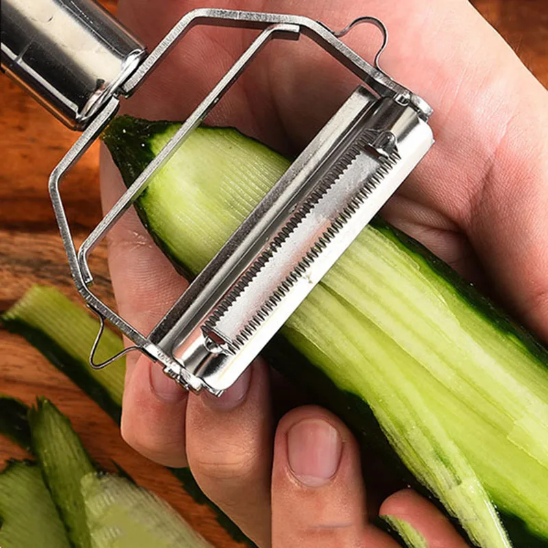 Stainless Steel Peeler Fruit Vegetable Multifunction Grater Julienne Peeler Slice Melon Potato Carrot Cucumber Home Kitchen Tool
Stainless Steel Peeler Fruit Vegetable Multifunction Grater Julienne Peeler Slice Melon Potato Carrot Cucumber Home Kitchen Tool