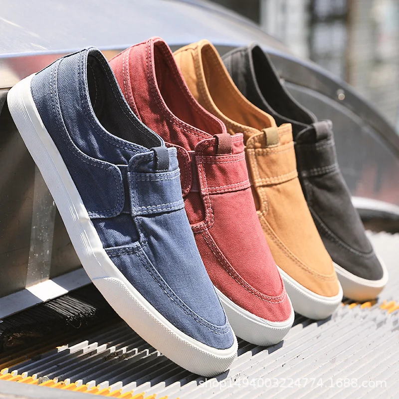 New Men's Canvas Shoes Multi Color Fashionable Breathable Casual Cloth Shoes Flat Bottomed Lazy Man's Shoes Designer Shoes Men
New Men's Canvas Shoes Multi Color Fashionable Breathable Casual Cloth Shoes Flat Bottomed Lazy Man's Shoes Designer Shoes Men