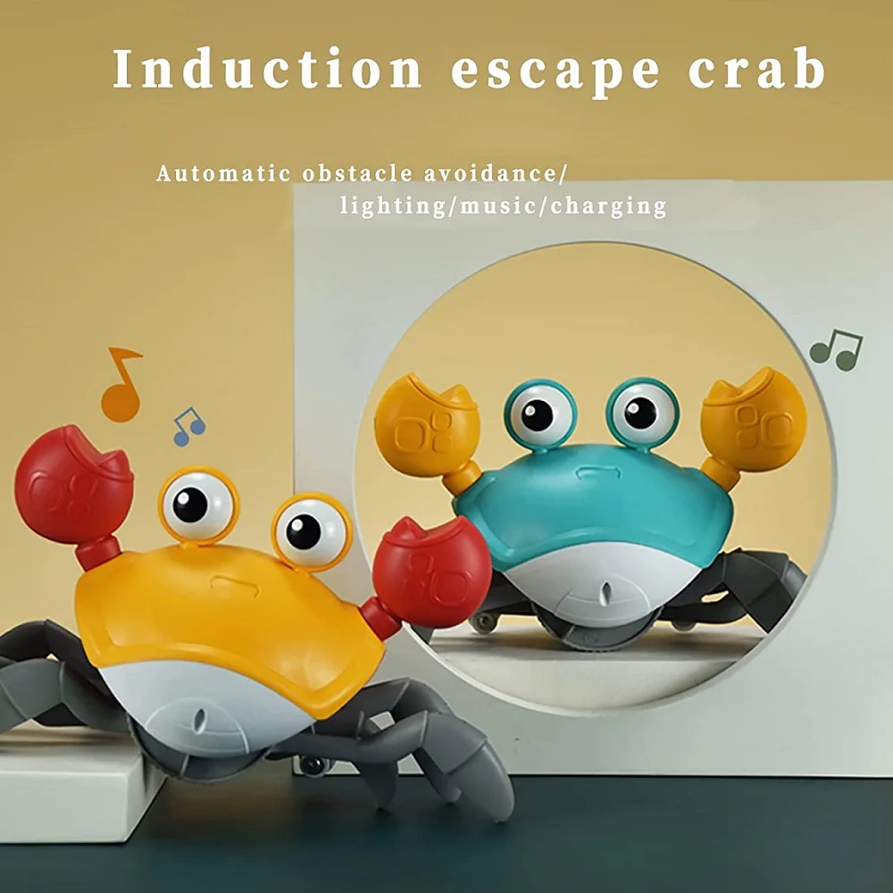 Escape Crab Rechargeable Sensory Toy for Toddler Baby Electric Interactive Crab Toy Runaway Music LED Light Up with Original Box
Escape Crab Rechargeable Sensory Toy for Toddler Baby Electric Interactive Crab Toy Runaway Music LED Light Up with Original Box