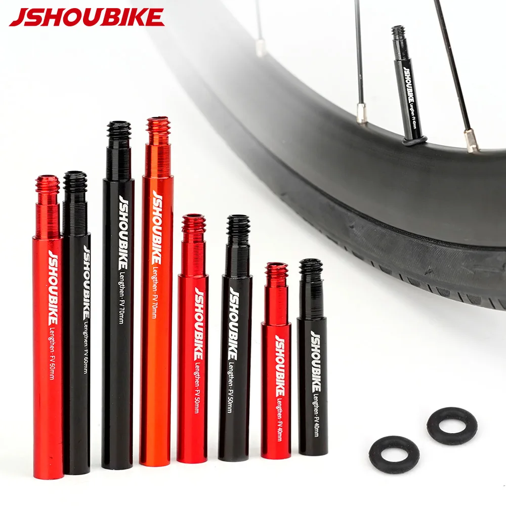JSHOU BIKE French Valve Extenders Caps Core Adapter RED And BLACK Alloy Stem 40 60 80 100 120mm W/ Alloy Cap & Tool
JSHOU BIKE French Valve Extenders Caps Core Adapter RED And BLACK Alloy Stem 40 60 80 100 120mm W/ Alloy Cap & Tool