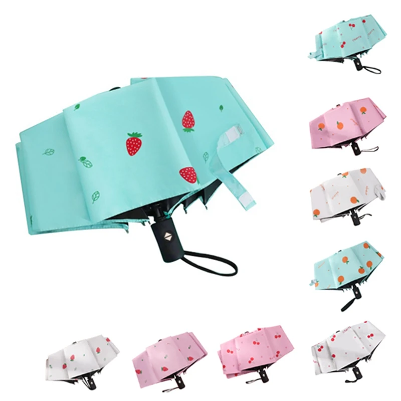 

Маленький мини-зонт, Автоматический легкий компактный портативный зонт для путешествий, открытый солнцезащитный непромокаемый зонт