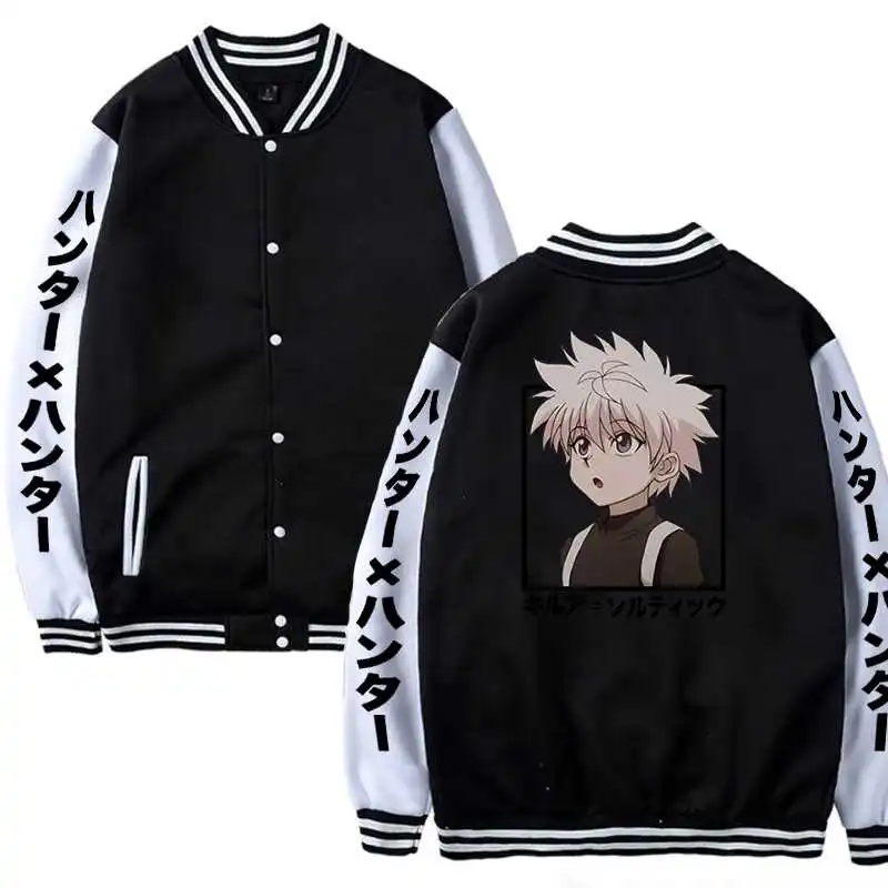 Harajuku Bomber Jacket Anime Hunter X Hunter Killua Zoldyck Kawaii Cartoon Women Long Sleeve Anime Coat Winter Baseball Jacket
Harajuku Bomber Jacket Anime Hunter X Hunter Killua Zoldyck Kawaii Cartoon Women Long Sleeve Anime Coat Winter Baseball Jacket