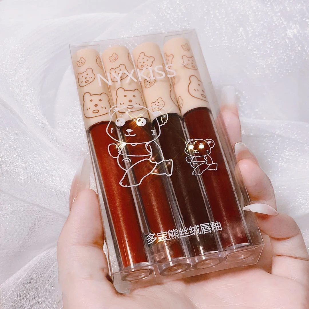 4PCS/Set Waterproof Lipstick Sexy Red Lip Gloss Lip Stick Matte Velvet Lip Glaze Lip Makeup Cosmetics Labiales Matte Makeup Kit
4PCS/Set Waterproof Lipstick Sexy Red Lip Gloss Lip Stick Matte Velvet Lip Glaze Lip Makeup Cosmetics Labiales Matte Makeup Kit