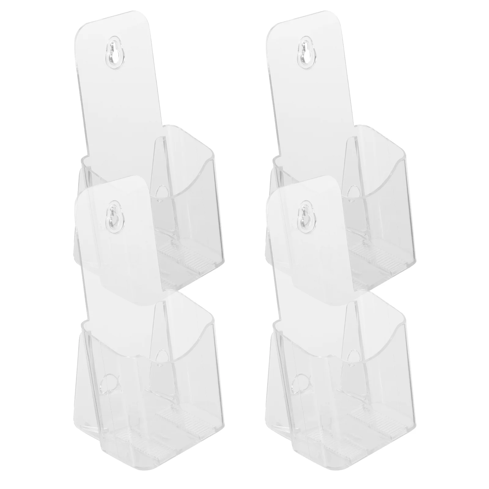 4 Pcs Clear Plastic Brochure Holder Acrylic Display Stand Trifold Leaflets Table Top Bracket Sign Flyer
4 Pcs Clear Plastic Brochure Holder Acrylic Display Stand Trifold Leaflets Table Top Bracket Sign Flyer