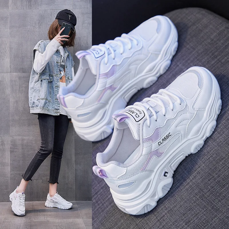 Women Platform Sports Shoes Spring Summer Female Chunky Sneakers Ladies Vulcanized Walking Casual Shoes Tenis Femme
Women Platform Sports Shoes Spring Summer Female Chunky Sneakers Ladies Vulcanized Walking Casual Shoes Tenis Femme