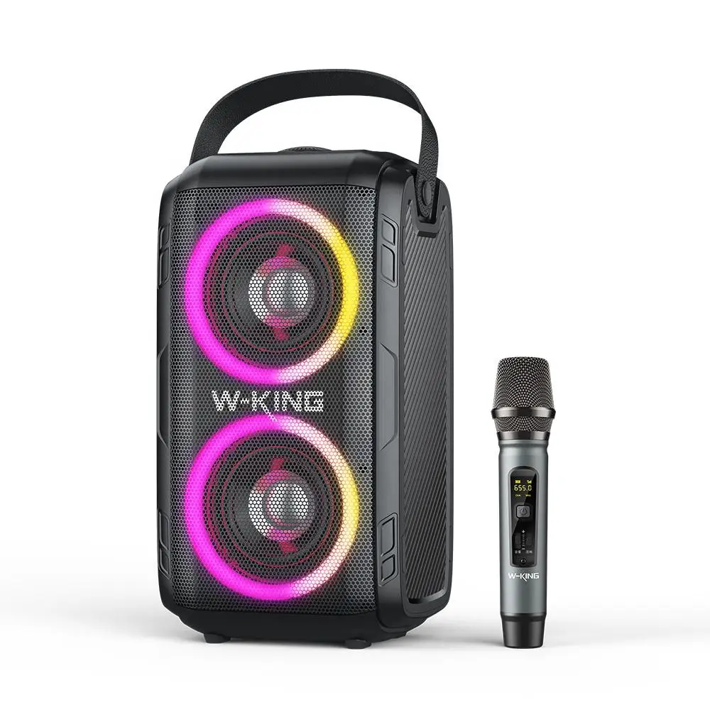 TWS DJ BT перезаряжаемый PA RGB караоке беспроводной портативный динамик с микрофоном
TWS DJ BT перезаряжаемый PA RGB караоке беспроводной портативный динамик с микрофоном