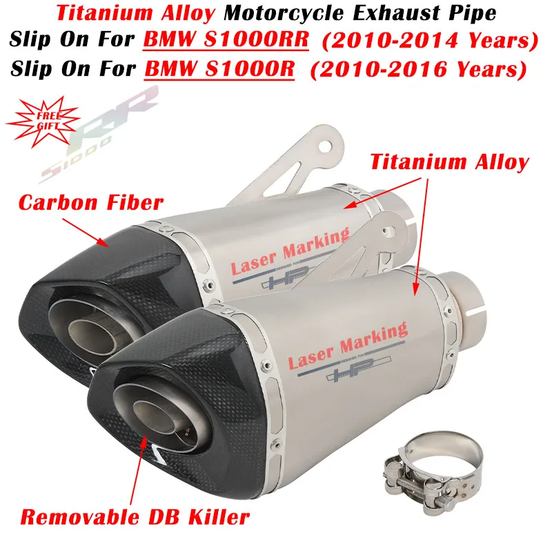 Slip On For BMW S1000RR S1000R S1000 S 1000 R RR 2010 - 2016 Motorcycle Exhaust Escape System Modified Titanium Alloy Muffler
Slip On For BMW S1000RR S1000R S1000 S 1000 R RR 2010 - 2016 Motorcycle Exhaust Escape System Modified Titanium Alloy Muffler