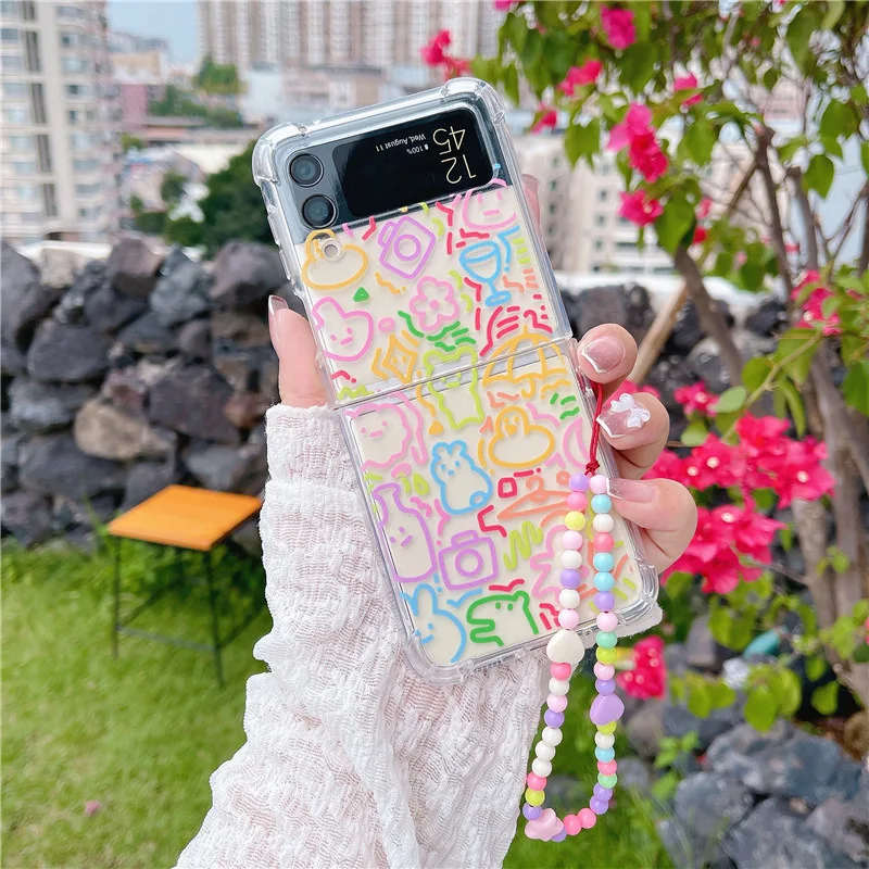 Color Line Villain Chain Phone Case for Samsung Galaxy Z Flip 3 5G Hard PC Back Cover for ZFlip3 Case Protective Shell
Color Line Villain Chain Phone Case for Samsung Galaxy Z Flip 3 5G Hard PC Back Cover for ZFlip3 Case Protective Shell