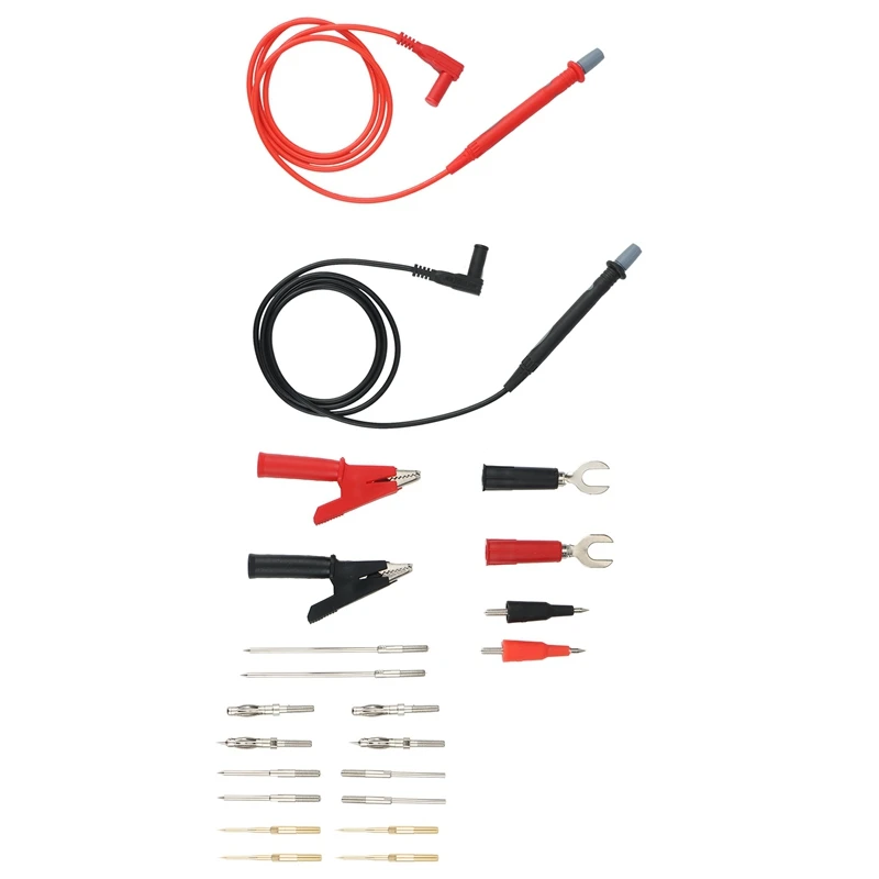 22PCS Multi-Function Combination Test Cable, Rubber Plug Line, Multimeter Pen Line, Meter Rod Line
22PCS Multi-Function Combination Test Cable, Rubber Plug Line, Multimeter Pen Line, Meter Rod Line