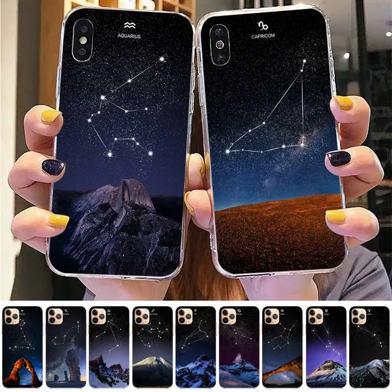 Yinuoda Constellation Star Mountain Phone Case for iPhone 11 12 13 mini pro XS MAX 8 7 6 6S Plus X 5S SE 2020 XR case
Yinuoda Constellation Star Mountain Phone Case for iPhone 11 12 13 mini pro XS MAX 8 7 6 6S Plus X 5S SE 2020 XR case