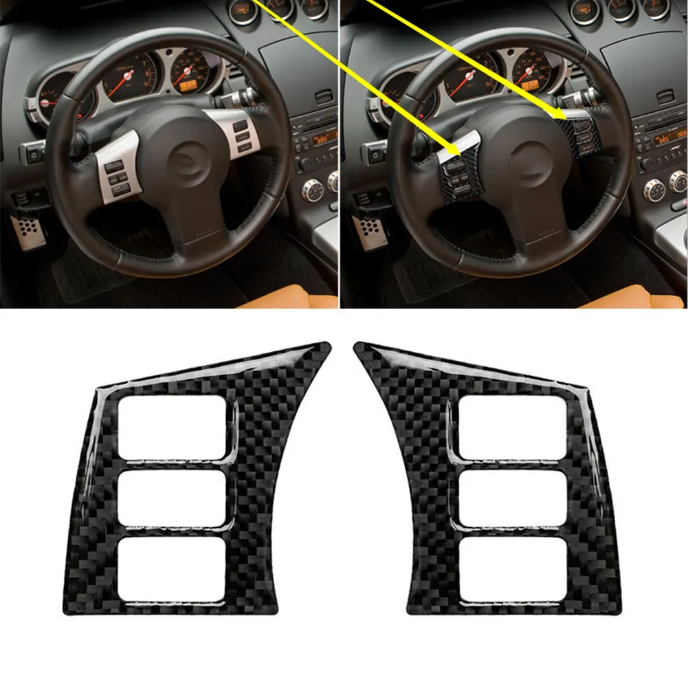 Carbon Fiber For Nissan 350Z Fit For Nissan 350Z 2003-2009 Front Steering Wheel Button Cover Goods Parts Products
Carbon Fiber For Nissan 350Z Fit For Nissan 350Z 2003-2009 Front Steering Wheel Button Cover Goods Parts Products