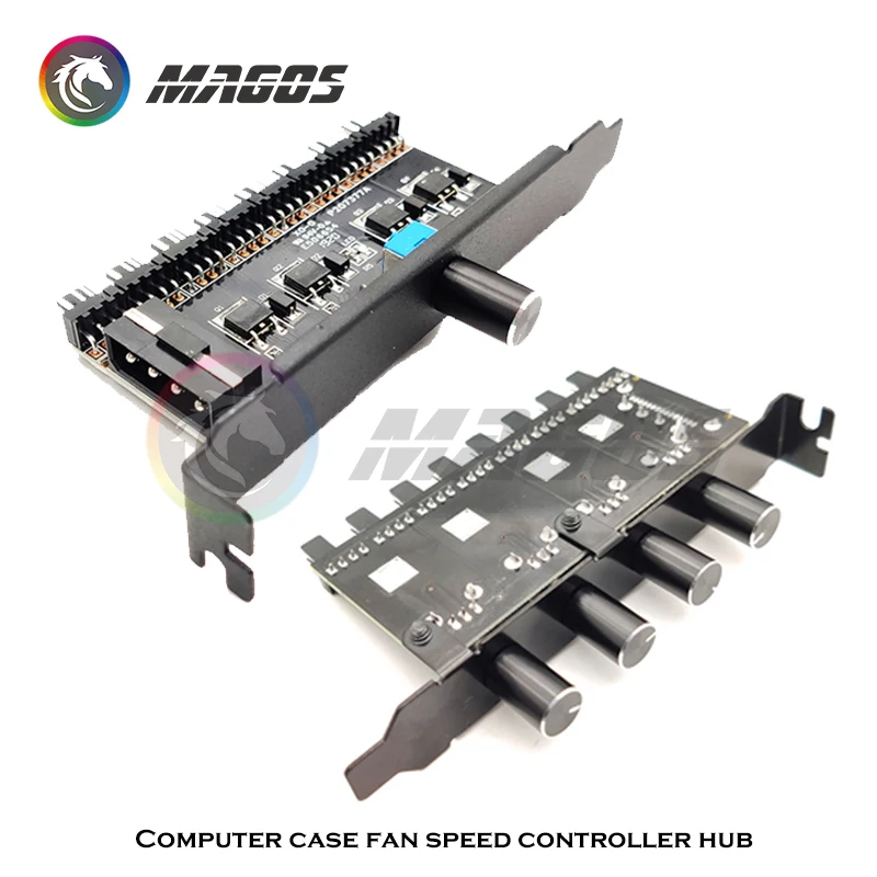 Computer Case 3Pin/4Pin Fan Hub PWM Controller SATA Power Supply Splitter Motherboard External Buttons For Easy Speed Adjustment
Computer Case 3Pin/4Pin Fan Hub PWM Controller SATA Power Supply Splitter Motherboard External Buttons For Easy Speed Adjustment