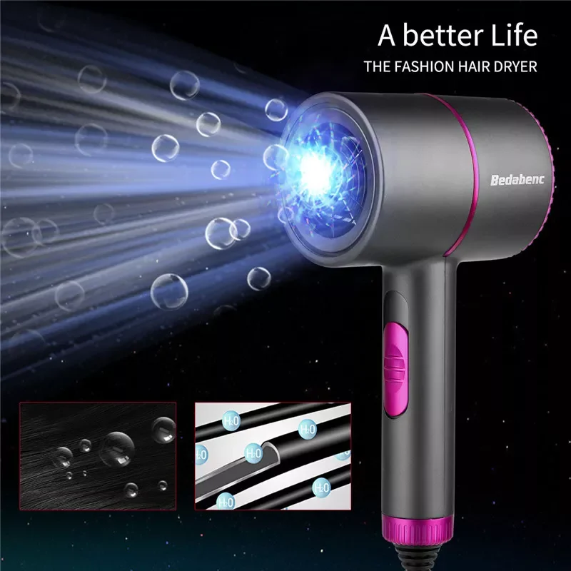 Hair Dryer Professional Hair Dryer Electric Salon Dryer Hot Cold Wind Blue Light Negative Ionic Blower Dry For Home Office
Hair Dryer Professional Hair Dryer Electric Salon Dryer Hot Cold Wind Blue Light Negative Ionic Blower Dry For Home Office