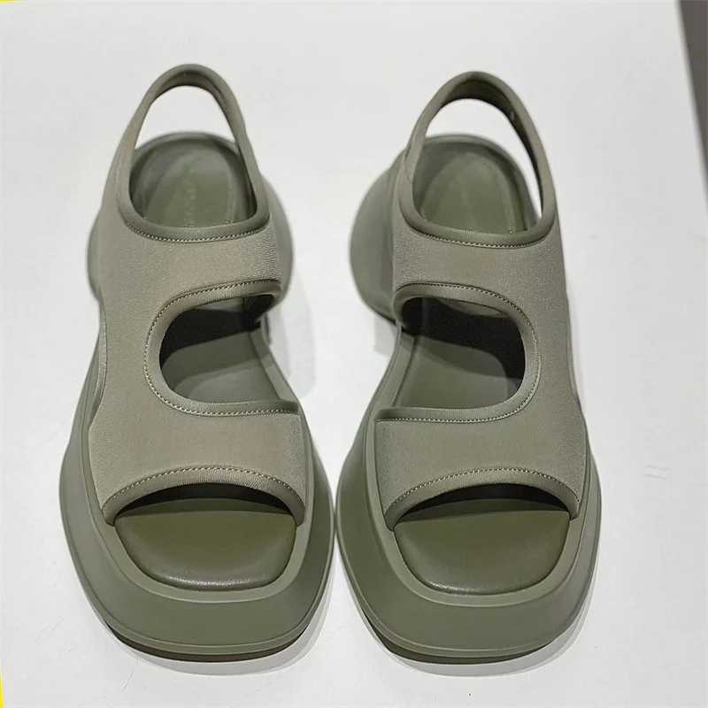 Women's Sandals 2022 Summer New Ladies Thick Sole Army Green Stretch Cloth Casual Fashion Comfortable All-match Sports Sandals
Women's Sandals 2022 Summer New Ladies Thick Sole Army Green Stretch Cloth Casual Fashion Comfortable All-match Sports Sandals