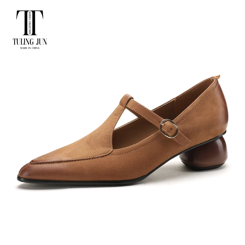 TULING JUN 2023 Spring Autumn Sweet Women T-Strap Pointed Toe Strange Style Heels Solid Color Casual Single Shoes HY-7210B
TULING JUN 2023 Spring Autumn Sweet Women T-Strap Pointed Toe Strange Style Heels Solid Color Casual Single Shoes HY-7210B
