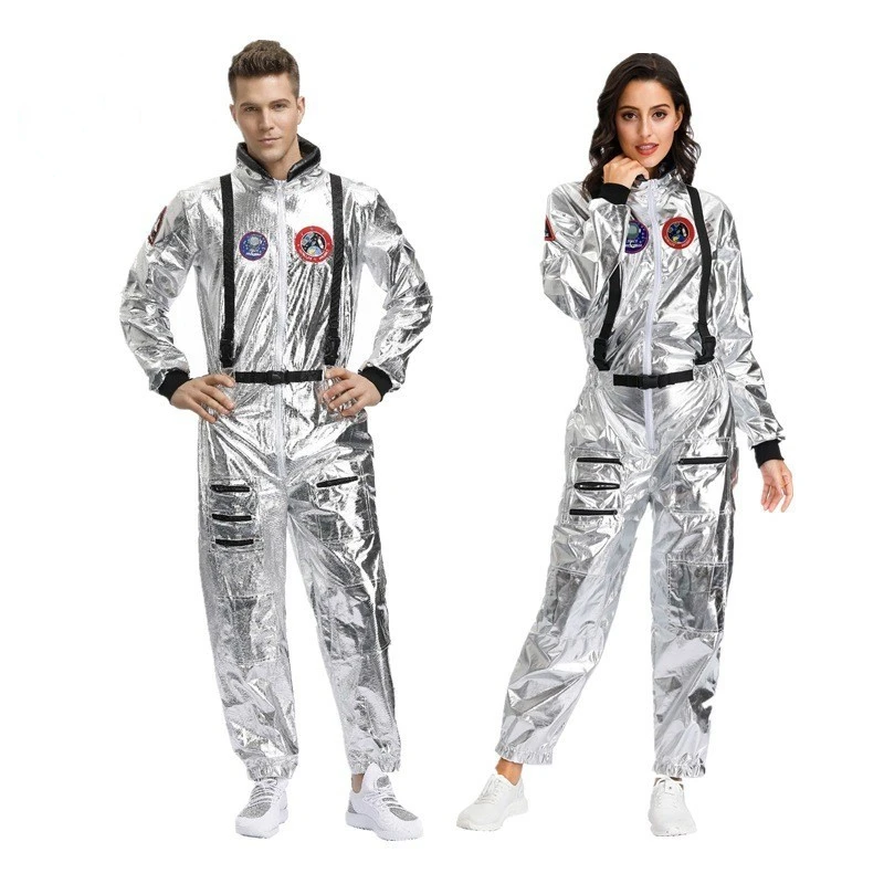 Astronaut Space Costume Couples Suit Fancy Role Play Dress Halloween Carnival Party Cosplay Pilot Stage Uniforms Silver Jumpsuit
Astronaut Space Costume Couples Suit Fancy Role Play Dress Halloween Carnival Party Cosplay Pilot Stage Uniforms Silver Jumpsuit