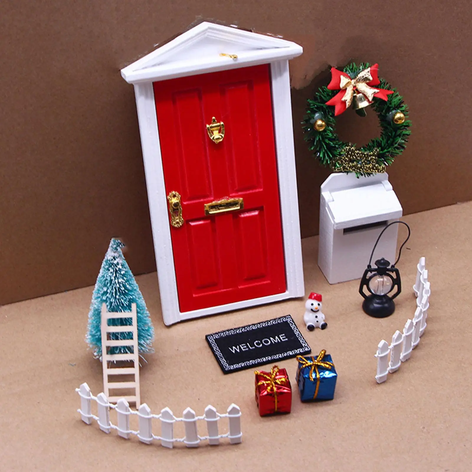 12pcs Dollhouse Mini Christmas Ornament Opening Red Elf Doors Child Christmas Fairy Garden Decoration Toy Miniatures Accessories
12pcs Dollhouse Mini Christmas Ornament Opening Red Elf Doors Child Christmas Fairy Garden Decoration Toy Miniatures Accessories