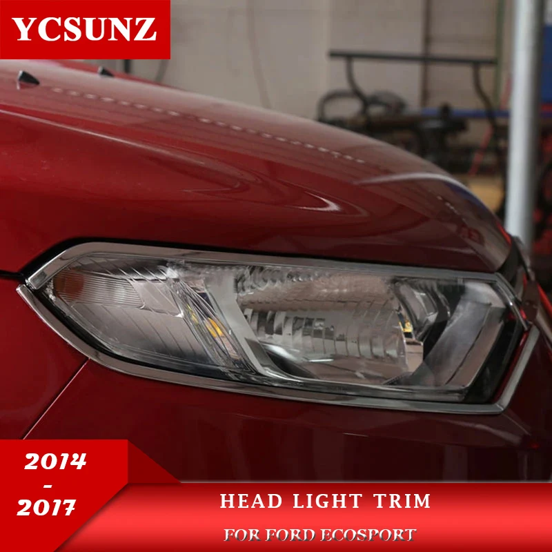Chrome Head Light trim Covers For Ford Ecosport 2014 2015 2016 2017 Car Accessories Exterior Parts Front Lamp Hoods YCSUNZ
Chrome Head Light trim Covers For Ford Ecosport 2014 2015 2016 2017 Car Accessories Exterior Parts Front Lamp Hoods YCSUNZ