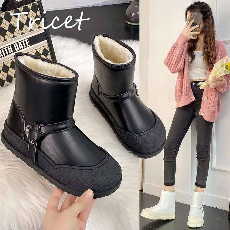 Winter Solid Buckle Women Ankle Boots Stylish PU Leather Plush Warm Woman Snow Boots Slip On Non Slip Female Short Cotton Shoes
Winter Solid Buckle Women Ankle Boots Stylish PU Leather Plush Warm Woman Snow Boots Slip On Non Slip Female Short Cotton Shoes
