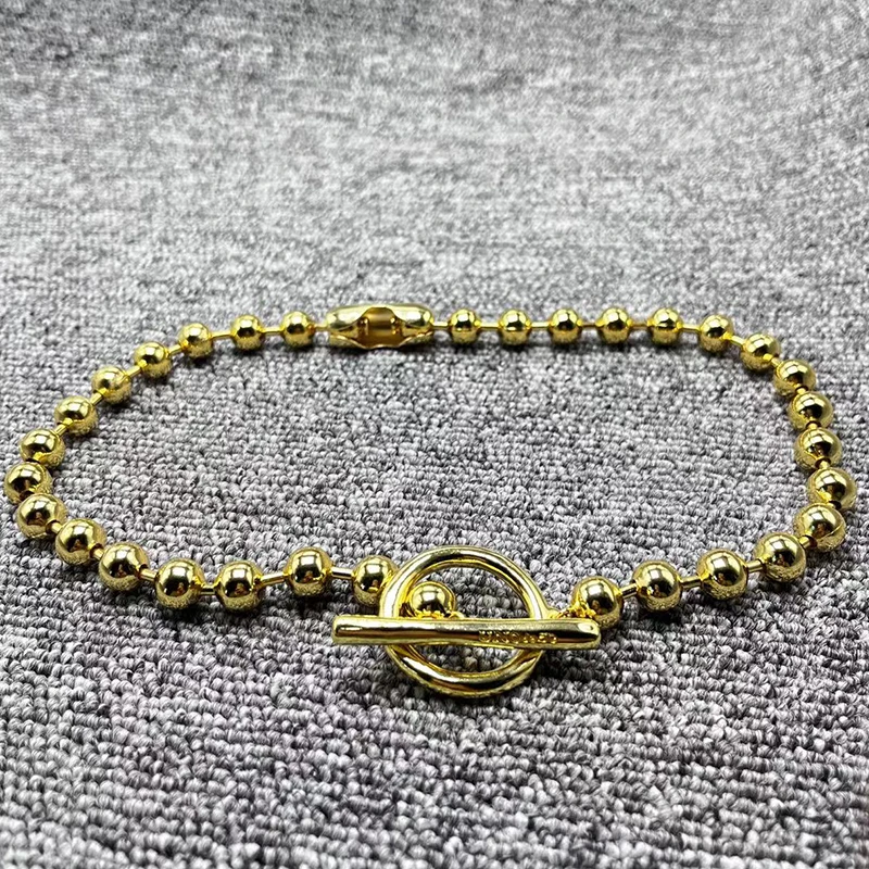 2022 UNOde50 New Fashion Electroplated 925 Silver Ball Necklace 14K Gold Holiday Jewelry Gift
2022 UNOde50 New Fashion Electroplated 925 Silver Ball Necklace 14K Gold Holiday Jewelry Gift