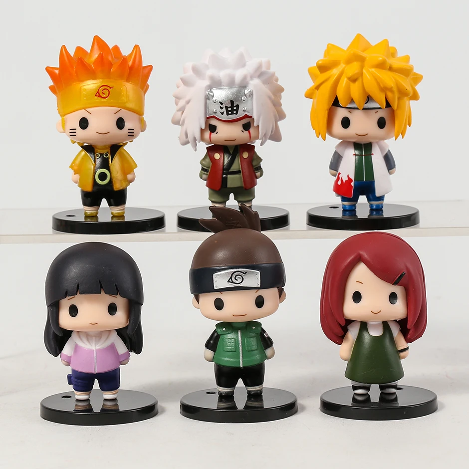 6 шт./компл. Наруто Узумаки Наруто Хьюга Хината Namikaze Minato Jiraiya Фигурки игрушки из ПВХ милые мини-модели декоративные куклы
6 шт./компл. Наруто Узумаки Наруто Хьюга Хината Namikaze Minato Jiraiya Фигурки игрушки из ПВХ милые мини-модели декоративные куклы