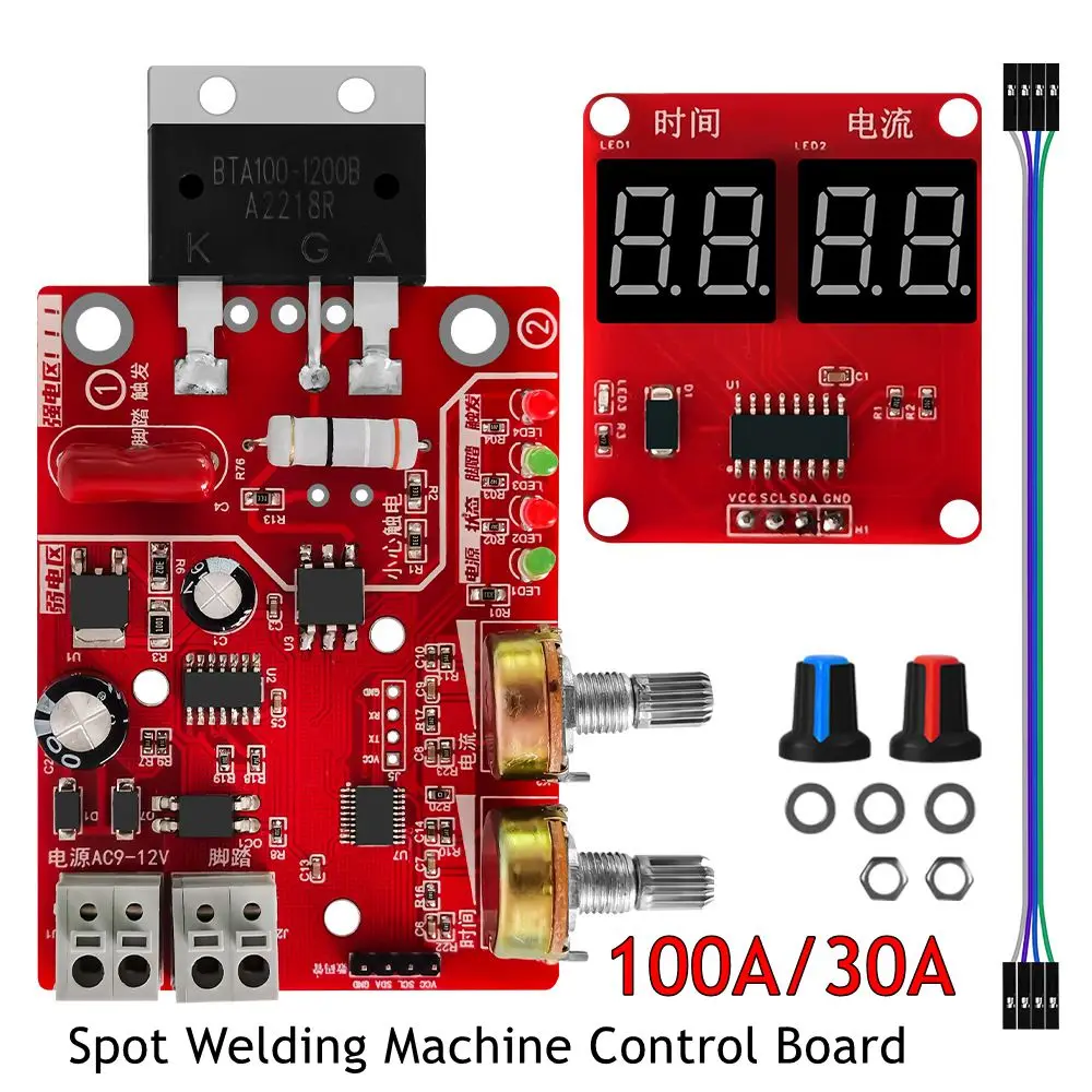 DIY 100A Spot Welding Machine Control Board 40A Spot Welding time And Current Controller AC 110V 220V to 9V Transformer Board
DIY 100A Spot Welding Machine Control Board 40A Spot Welding time And Current Controller AC 110V 220V to 9V Transformer Board