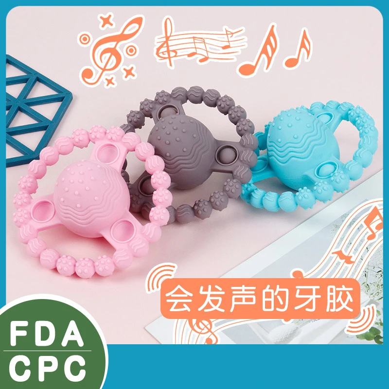 New Kid Teething Silicone Nursing Teether Gifts Newborn Dental Care Durable Teether Toys Teething Infant Chewing Toy Baby Stuff
New Kid Teething Silicone Nursing Teether Gifts Newborn Dental Care Durable Teether Toys Teething Infant Chewing Toy Baby Stuff