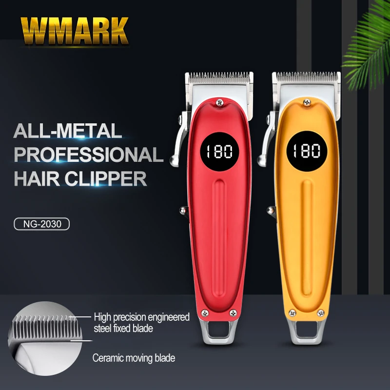 2023 NEW! WMARK NG-2030 All-Metal Hair Clipper with LED Display 2500mAh 6500 RPM High Precision Engineered Steel Blade
2023 NEW! WMARK NG-2030 All-Metal Hair Clipper with LED Display 2500mAh 6500 RPM High Precision Engineered Steel Blade