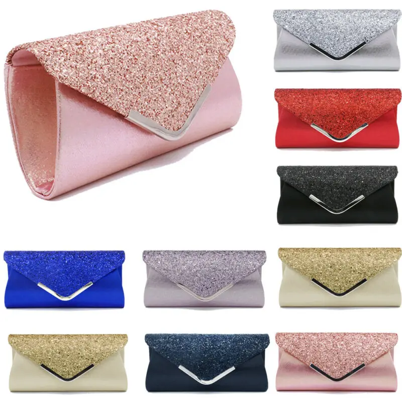 Sequin Clutch Club Handbag Women Shoulder Bag Prom Bridal Evening Party Envelope
Sequin Clutch Club Handbag Women Shoulder Bag Prom Bridal Evening Party Envelope