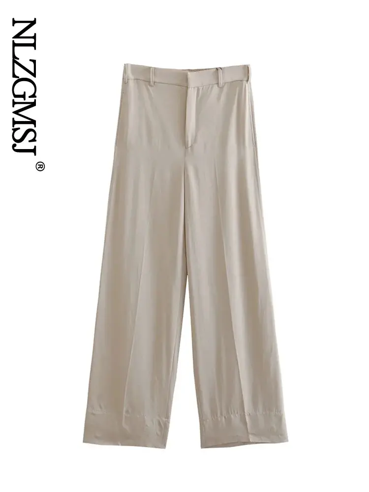 Nlzgmsj 2022 Summer Trousers Women Mujer Wide Leg Pants Solid Straight Casual High Waist Zipper Loose Long Pants 202207
Nlzgmsj 2022 Summer Trousers Women Mujer Wide Leg Pants Solid Straight Casual High Waist Zipper Loose Long Pants 202207