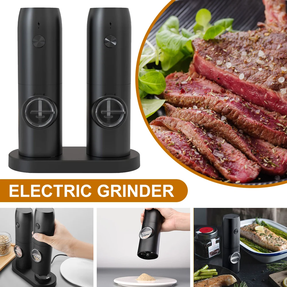 1/2PCS Electric Automatic Rechargeable Pepper Grinder Salt and Pepper Mills USB Charging Spice Grinder LED Light Kitchen Tools
1/2PCS Electric Automatic Rechargeable Pepper Grinder Salt and Pepper Mills USB Charging Spice Grinder LED Light Kitchen Tools