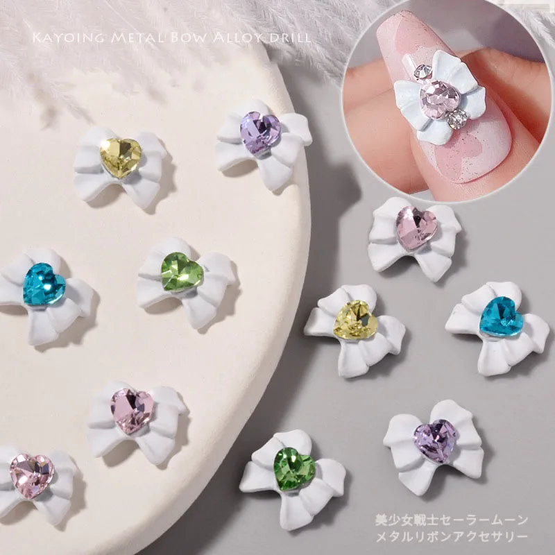 2PCS nail art gems white bow design crystal heart diamond green pink yellow blue nail decoration 3D nail charms Pendant HZ051
2PCS nail art gems white bow design crystal heart diamond green pink yellow blue nail decoration 3D nail charms Pendant HZ051