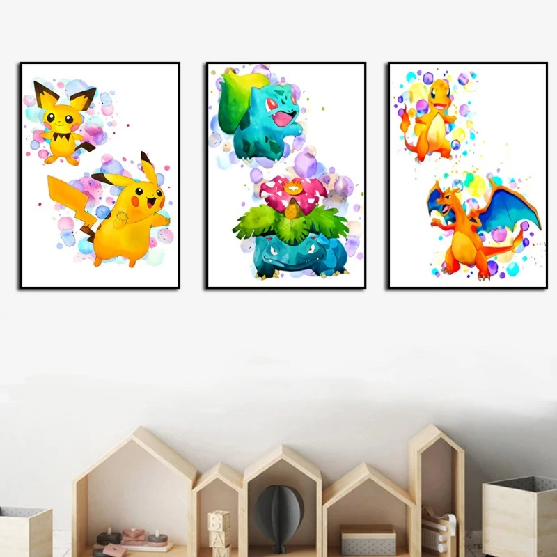 Pokemon Anime Poster Cartoon Kawaii Poster Anime Figure Pikachu Wall Art Mural Decoration Room Decor Kids Bedroom Poster Gifts
Pokemon Anime Poster Cartoon Kawaii Poster Anime Figure Pikachu Wall Art Mural Decoration Room Decor Kids Bedroom Poster Gifts