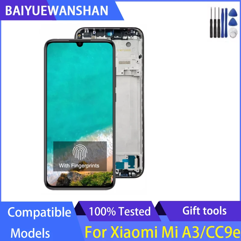New Super AMOLED For Xiaomi Mi A3 LCD Display Touch Screen Digitizer Assembly For Xiaomi MiA3 Mi CC9E Screen with Fingerprint
New Super AMOLED For Xiaomi Mi A3 LCD Display Touch Screen Digitizer Assembly For Xiaomi MiA3 Mi CC9E Screen with Fingerprint