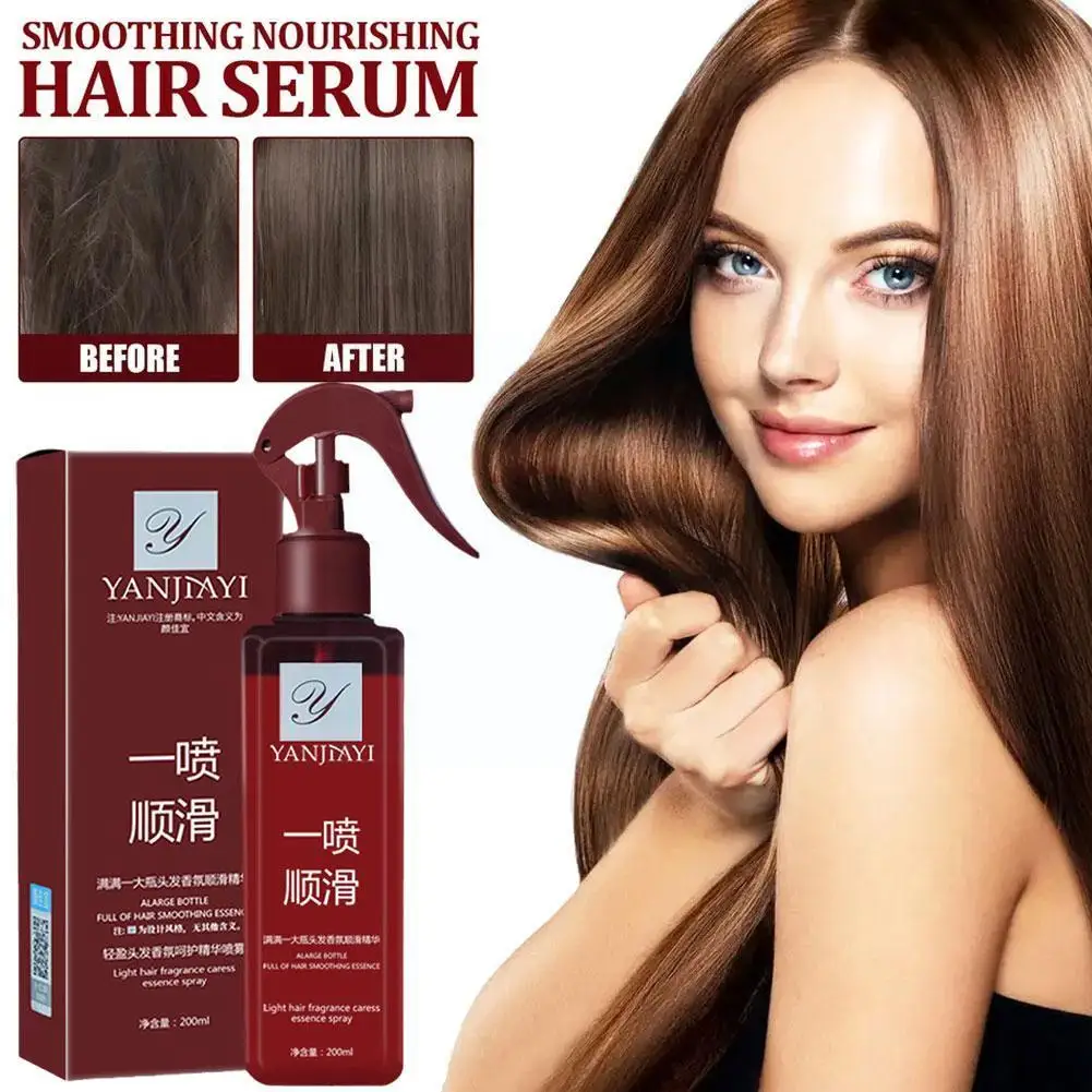 200ml Smooth Hair Essence Lotion For Lazy People Free Wash Softening And Moisturizing Essence Spray Hair Care Essential Oil G6K2
200ml Smooth Hair Essence Lotion For Lazy People Free Wash Softening And Moisturizing Essence Spray Hair Care Essential Oil G6K2
