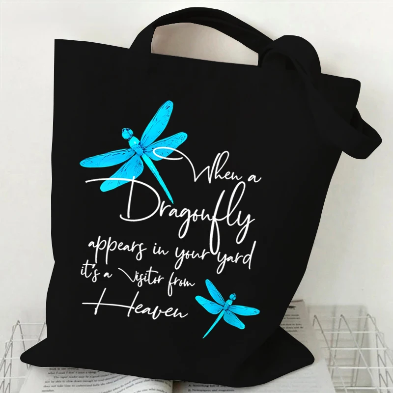 Dragonfly Cartoon Print 2022 Canvas Women's Handbags Shoulder Bags Girls Collapsible Environmental Cartoon Shopping Tote Bags
Dragonfly Cartoon Print 2022 Canvas Women's Handbags Shoulder Bags Girls Collapsible Environmental Cartoon Shopping Tote Bags
