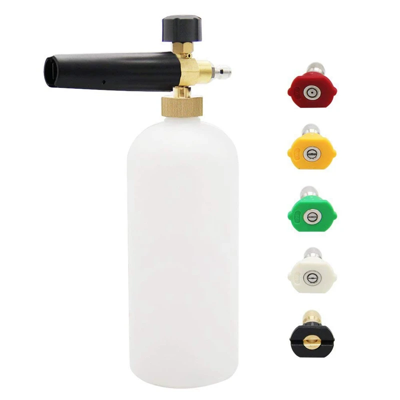 Foam Cannon Upgrade Foam Nozzle Pressure Washer Jet Wash Snow Foam Lance With 1/4 Inch Quick Connector Foam Blaster 5 Pressure W
Foam Cannon Upgrade Foam Nozzle Pressure Washer Jet Wash Snow Foam Lance With 1/4 Inch Quick Connector Foam Blaster 5 Pressure W