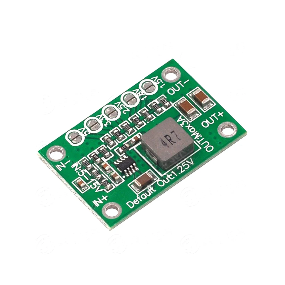 DC-DC Step Down Power Supply Module 3A Buck Converter DC 5-16V To 1.25V 1.5V 1.8V 2.5V 3.3V 5V Adjustable Step-Down Power Supply 
DC-DC Step Down Power Supply Module 3A Buck Converter DC 5-16V To 1.25V 1.5V 1.8V 2.5V 3.3V 5V Adjustable Step-Down Power Supply