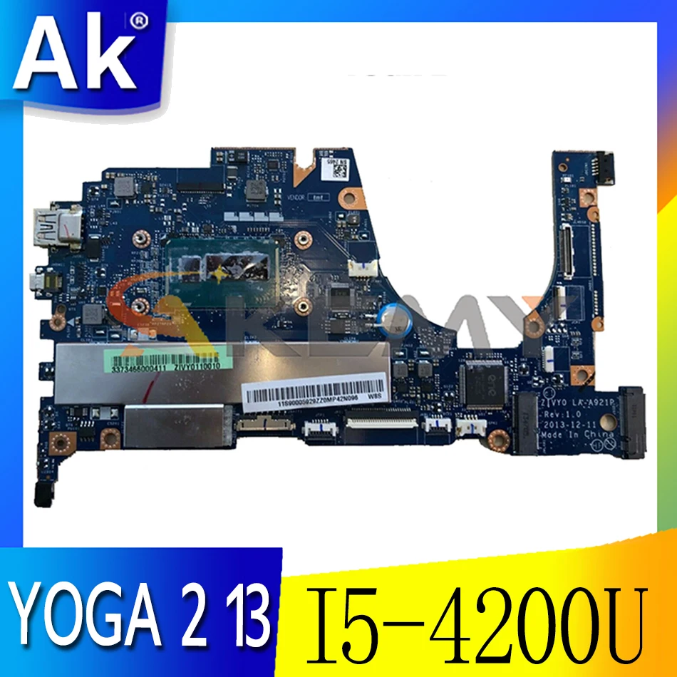 Akemy ZIVY0 LA-A921P Motherboard For Lenovo YOGA 2 13 YOGA2 13 Laptop Motherboard CPU I5 4200U 8G RAM 100% Test
Akemy ZIVY0 LA-A921P Motherboard For Lenovo YOGA 2 13 YOGA2 13 Laptop Motherboard CPU I5 4200U 8G RAM 100% Test