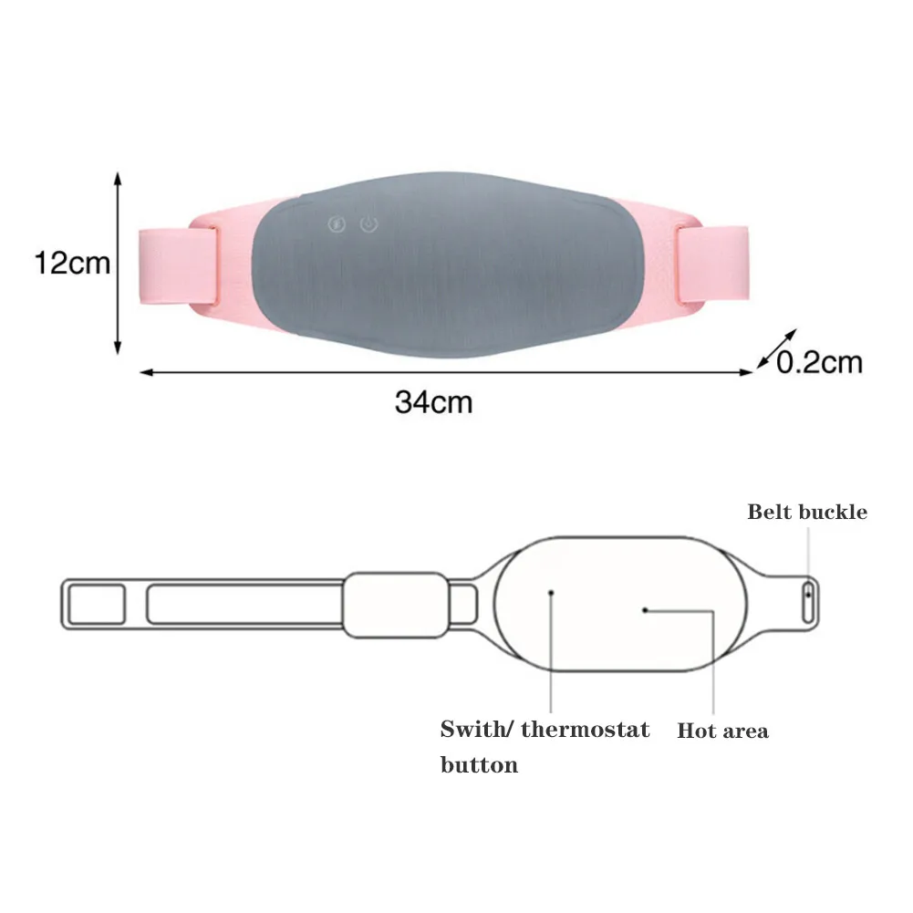 Electric Waist Massager Infrared Heating Hot Compress Vibration Warm Uterus Back Waist Brace Relief Menstrual Pain Waist Belt
Electric Waist Massager Infrared Heating Hot Compress Vibration Warm Uterus Back Waist Brace Relief Menstrual Pain Waist Belt
