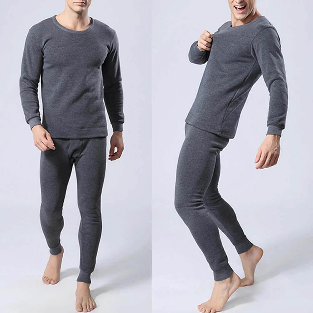 Men's Soft Fleece Thick Lined Thermal Underwear Crew Neck Long Sleeve Top Bottom Long John Set Fall Winter Sleepwear Pajamas
Men's Soft Fleece Thick Lined Thermal Underwear Crew Neck Long Sleeve Top Bottom Long John Set Fall Winter Sleepwear Pajamas