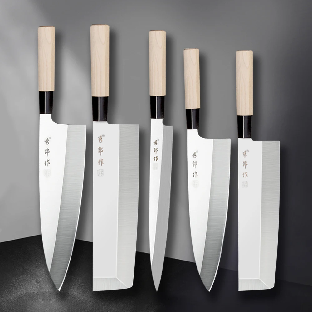 Kitchen Knives 5 PCS Set Japanese Chef knife Salmon Sashimi Vegetable Fruit Sushi Slicing Cleaver Sharp Stainless Steel Knife
Kitchen Knives 5 PCS Set Japanese Chef knife Salmon Sashimi Vegetable Fruit Sushi Slicing Cleaver Sharp Stainless Steel Knife