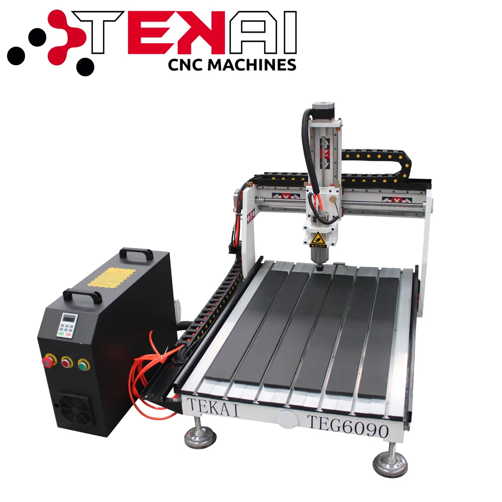 

Tekai Low Noise CNC Router 6090 Lathe Drilling Machine For Metal Small Aluminium Copper Engraving Cutting