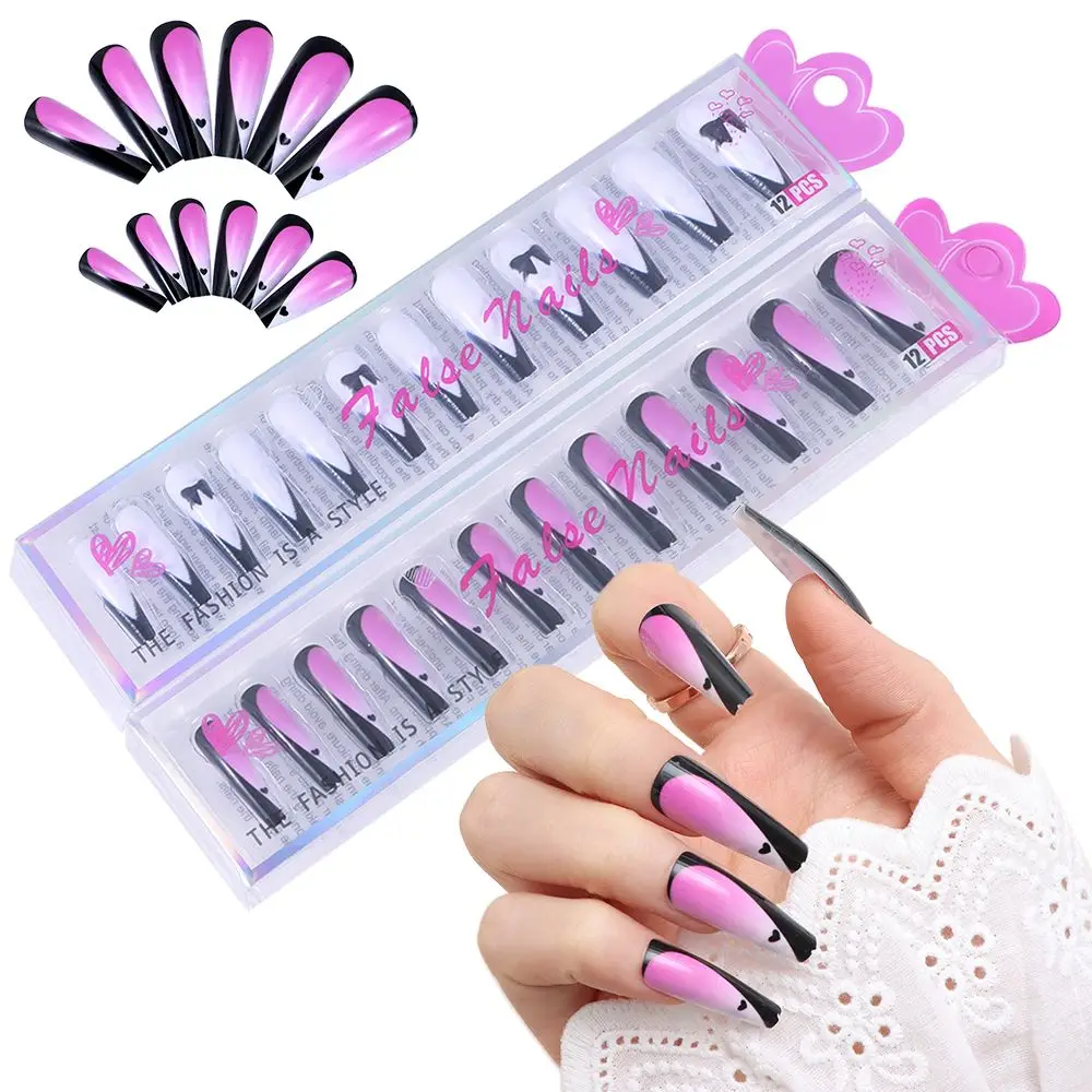 24pcs French Design Fake Nails Butterfly White Pink Nail Art Tips Long Press On False Tips Need Glue Stick Full Cover Fingernail
24pcs French Design Fake Nails Butterfly White Pink Nail Art Tips Long Press On False Tips Need Glue Stick Full Cover Fingernail
