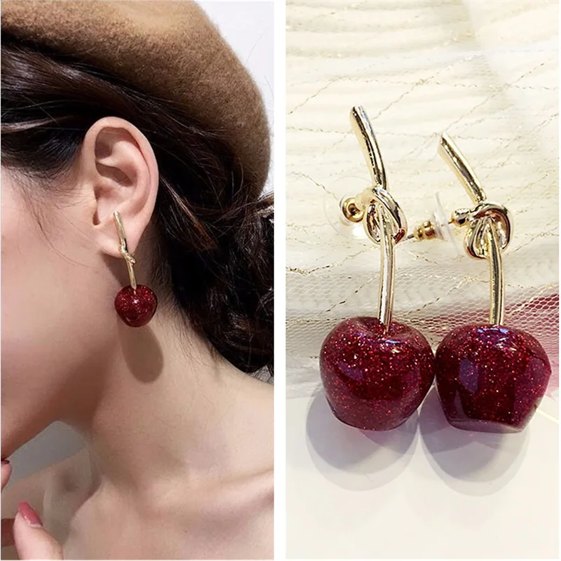 Net Red Tide Red Cherry Earrings Female Korean Personality All-match Exaggerated Long Section Show Face Thin Ear Jewelry
Net Red Tide Red Cherry Earrings Female Korean Personality All-match Exaggerated Long Section Show Face Thin Ear Jewelry